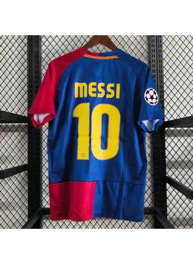 Barcelona FC 2008-2009 Barcelona home retro football uniform #10 MESSI retro football jersey a gift for fans and friends - Image 1